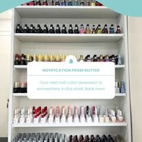 Glitter Professional Salon nail color display